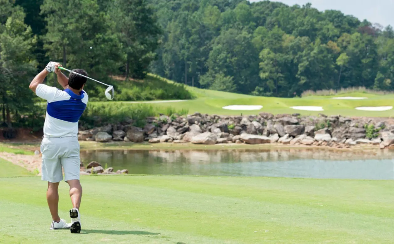 Playing golf at Lanier Islands Resort